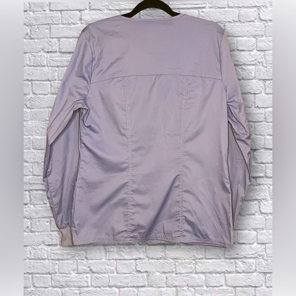 Cherokee Workwear Zip Up Jacket— Ceil Blue - Picture 3 of 4